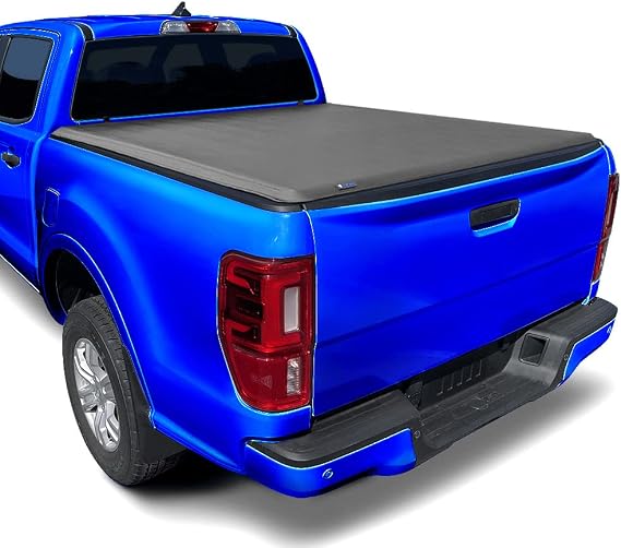 Tyger Auto T1 Soft Roll-up Truck Bed Tonneau Cover Compatible with 2019-2023 Ford Ranger | 5' (61") Bed | TG-BC1F9066