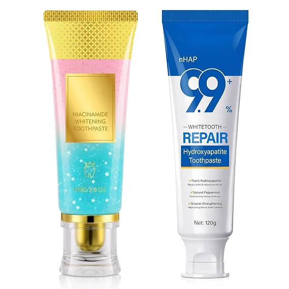 Hydroxyapatite Toothpaste 10% + Niacinamide Whitening Toothpaste