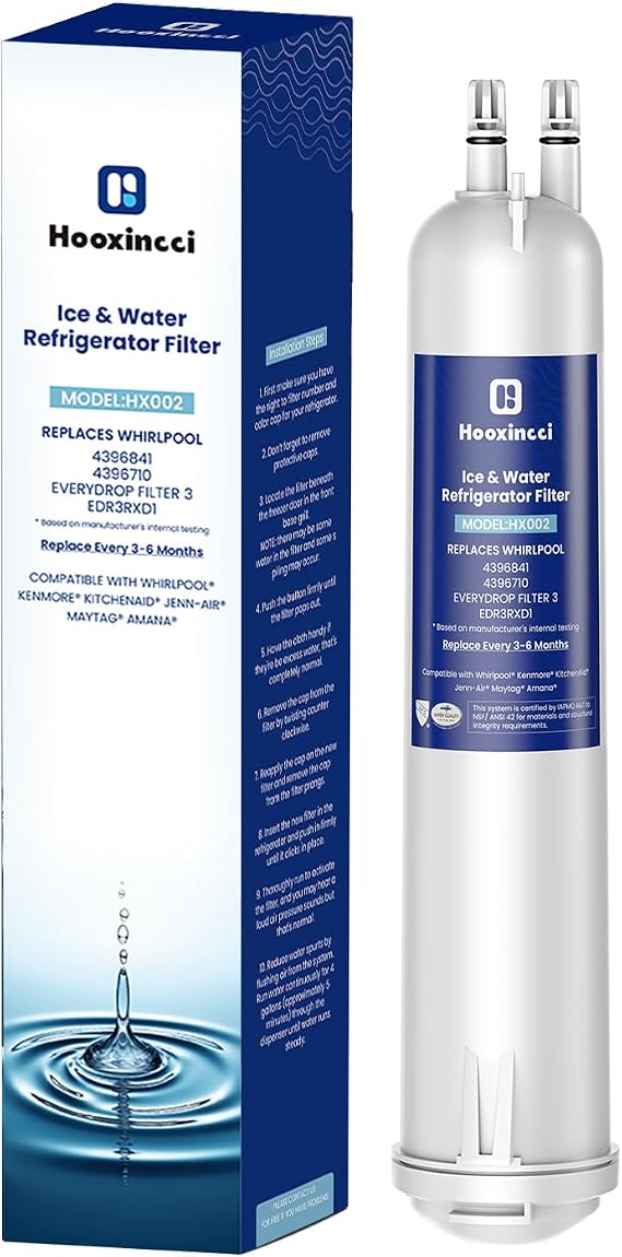 4396841 EDR3RXD1 Water Filter Replacement for Filter 3,4396710,46-9083,46-9030,KAD3RXD1,WHR3RXD1,9030, 9083,1Pack
