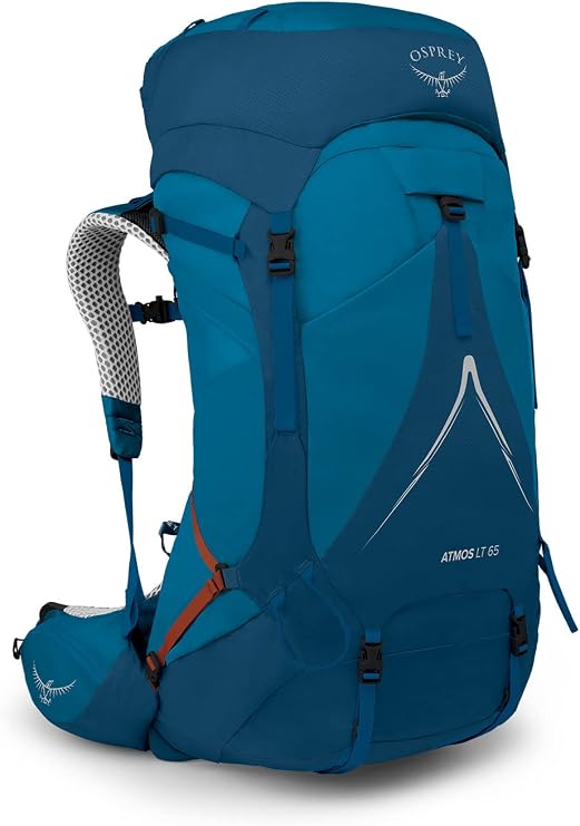 Osprey Atmos AG LT Men's Backpacking Pack, 65L Large/X-Large, Blue