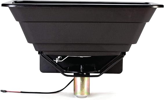 Moultrie ATV Food Plot 50 lbs. Capacity Spreader with Hopper Cover to Protect Seed/Fertilizer, Multicolor | 50 lb capacity, ATV-mounted spreader, easy install, broadcast spread pattern, ideal for food plot seeding