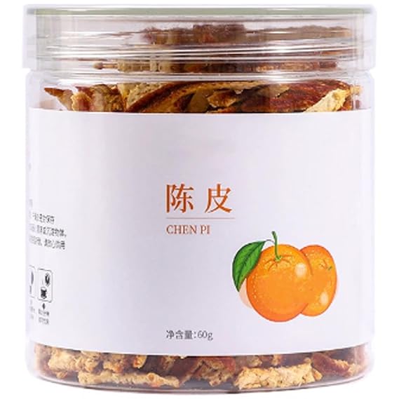 Shredded Tangerine Peel (Chen Pi), 60g - Premium Sun-Dried Citrus Peel Strips for Cooking, Tea & Baking, Ready-to-Use, Intensely Fragrant, Sweet & Bitter Flavor
