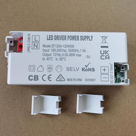 48W LED Driver Power Supply ZF120A-1204000 Low Voltage Transformer for Light Strip