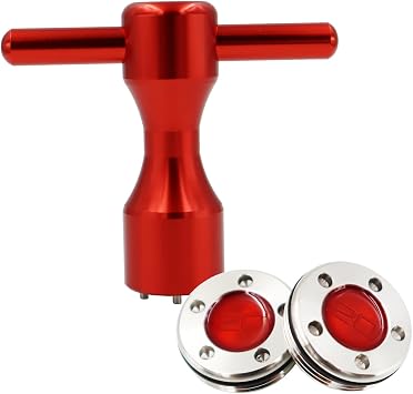 New 2 x 20g Custom Weights + Red Wrench s Compatible With Titleist Scotty Cameron Putters Weights, Golf Putter Weights, Red