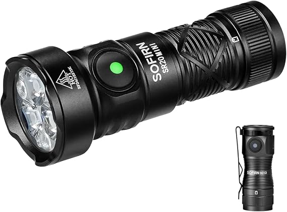 sofirn SC13 Flashlight Bundle SR20 Mini Dual Color Flashlight