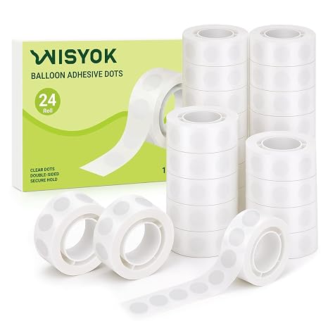 WISYOK 2400Pcs Clear Glue Points Dots, Removable, Double Sided