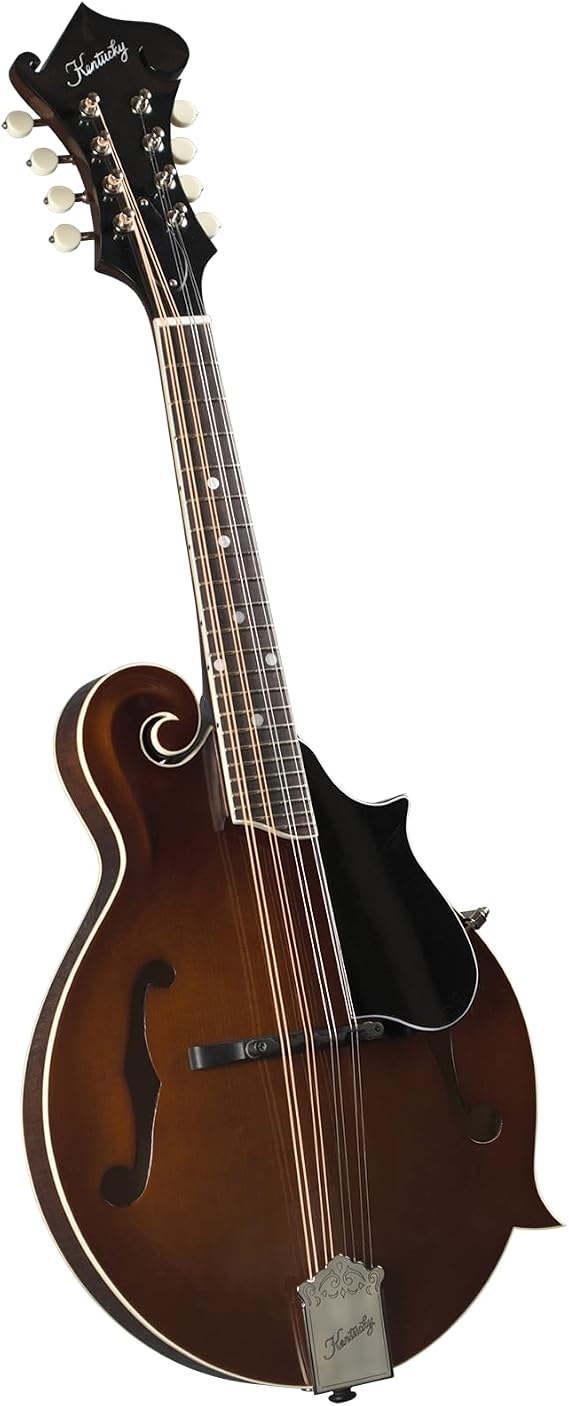 Kentucky KM-656 Standard F-Model Mandolin Transparent Brown Solid German Spruce Top, Solid Maple Back & Sides, Smooth Rosewood Fingerboard
