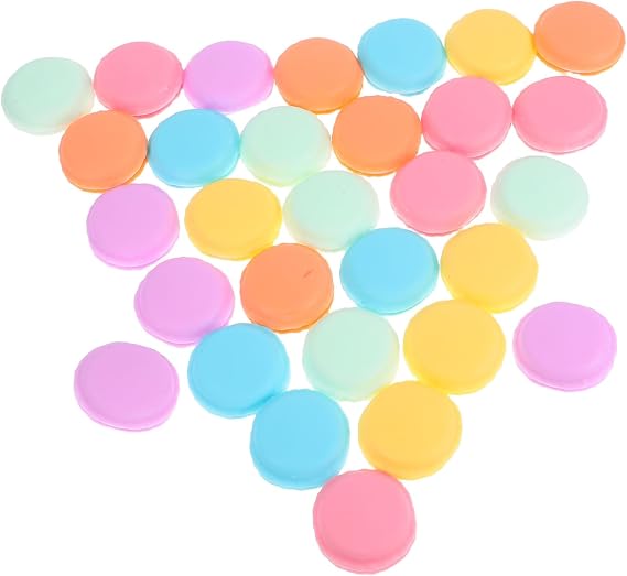 30pcs Mini Macaron Jewelry Organizer Plastic Earring Box for Travel