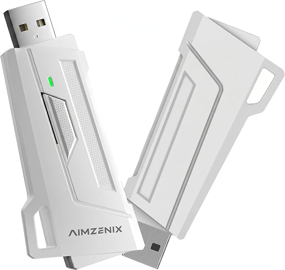 Megadream AX200 Keyboard and Mouse Adapter for PC/Switch,Key Mapping with Smart Joystick Function, Boot-Free, Aim Assist, für FPS, TPS, RTS, COD, APEX Adapter