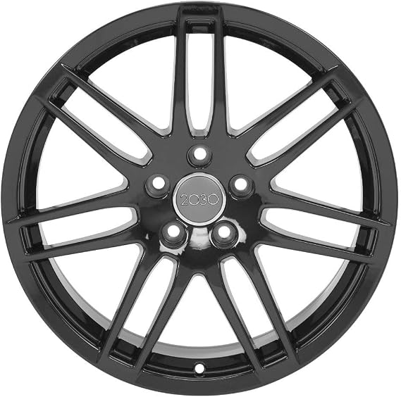 OE Wheels LLC 18 inch Rim Fits RS4 Wheel AU05 18x8 Black Wheel