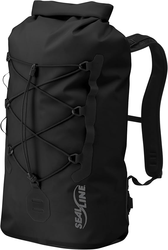 SealLine BigFork 30-Liter Waterproof Roll Top Dry Daypack, Black