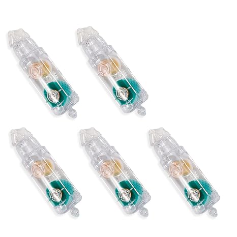 ASTIMESA 5 Pcs Double Sided Tape Runner Refill 0.23 Inch x 16.40 Ft, Adhesive Tape Roller Refills, Glue Tape Roller Refills for Scrapbooking Card Making Handicraft DIY Accessories