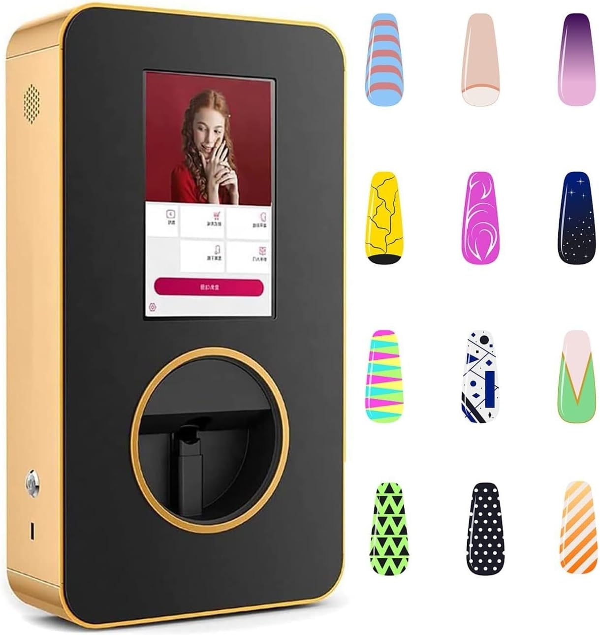 3D Smart Nail Printer, Digital Smart Nail Printer, Supports DIYAppWiFiUSB, Suitable for Nail StudiosNail ArtistsNail Lovers