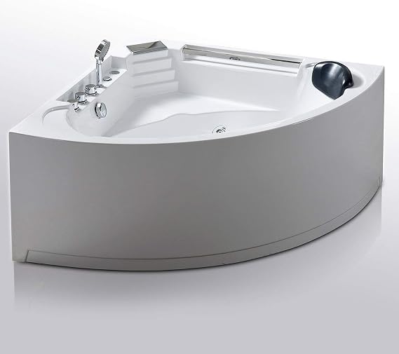 Whirlpool bathtub hydrotherapy Hot tub with 6 water Jets 1 person 53.15" - Daisy