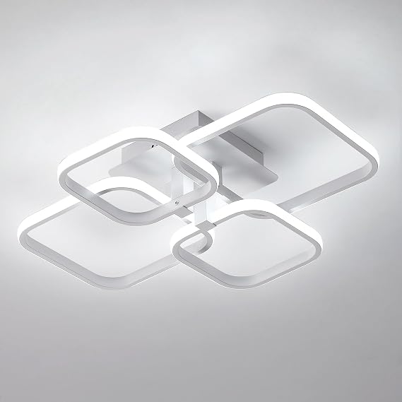 LED Chandelier Ceiling Light, 60W Modern Flush Mounted [Energy Class E]