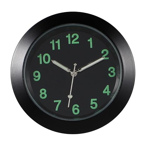 Mini Luminous Car Vent Clocks, Universal Automobile Quartz Clock Battery Operated Dashboard Digita with Clip for Car,Boat,Luminous Pointer Hands for Night,Stick-on Timepiece for Easy Viewing,Compact