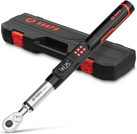VANPO 3/8 Digital Angle Torque Wrench 2.2-44.2 Ft.lb, 2% Accuracy