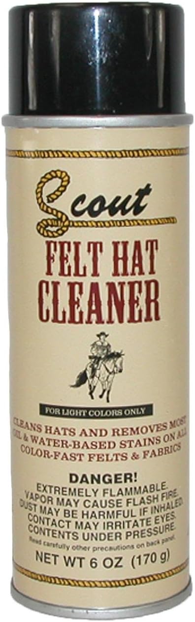 SCOUT Wool Felt Hat Cleaner Spray, Light Hat
