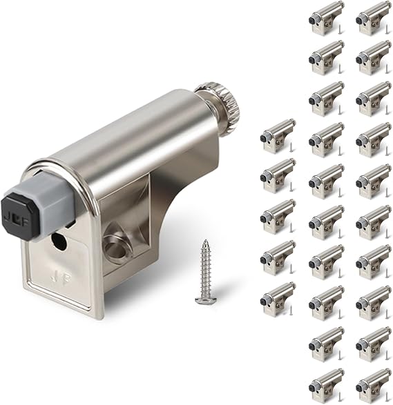 25 Pcs Soft Close Cabinet Door Damper, Soft Close Dampers | for Cabinet Doors/Wardrobe/Kitchen/Bookcases Hydraulic Cabinet Buffer Damper, Silent door closing with self-Closing Mechanism