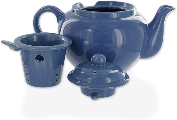 Amsterdam 2 Cup Infuser Teapot - Cadet Blue