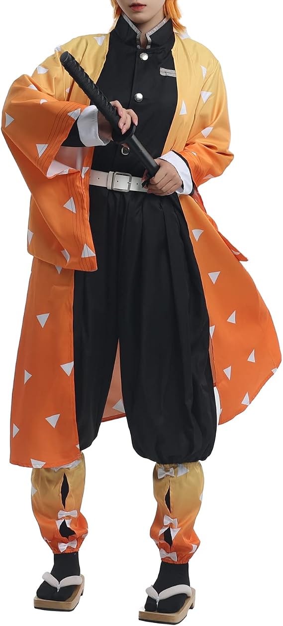 Mitsuri Cosplay Anime Tanjiro Zenitsu Costume Adult Outfit