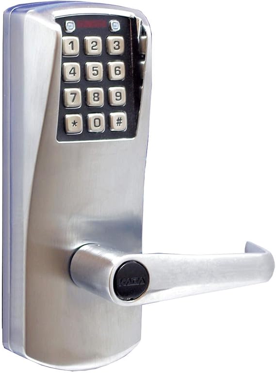 Electronic Lock, Satin Chrome, 12 Button