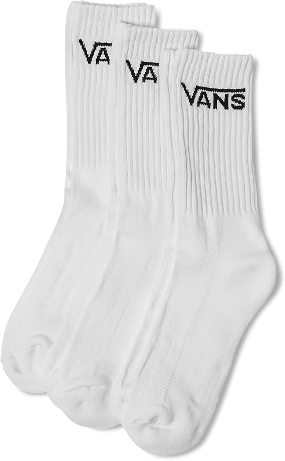 Vans Unisex Classic Crew Rox Socks (3-Pack) | Casual Men's & Women's Everyday Socks, Soft & Stretchy Fabric