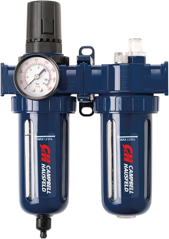 Filter Regulator and Lubricator 3 in 1 FRL Unit - 3/8" NPT 150 PSI (Campbell Hausfeld PA208103AV)