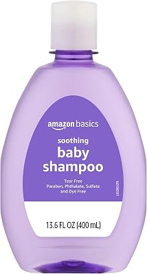 Amazon Basics Baby Shampoo, Lavender & Chamomile Scented, 13.60 Fl Oz Pack of 1