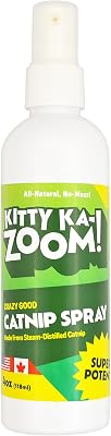 Catnip Spray - 4oz. Bottle | High Potency Catnip Spray Made from Steam-Distilled Natural Plants | Hand Harvest Grown in Canada and The USA