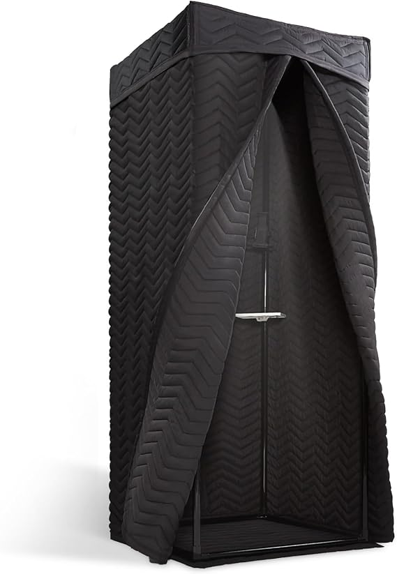 Portable Vocal Booth – 360° Echo Cancellation, Extra Thick Acoustic Blanket, Mobile Home Studio for Recording