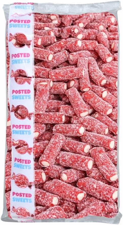 1kg Fizzy Strawberry Pencils Bulk Bag Sweets | Pick & Mix | Sweet Hamper