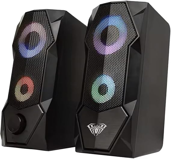 Aula N-301 10W Masaüstü RGB Gaming Oyuncu PC 1+1 Speaker Hoparlör