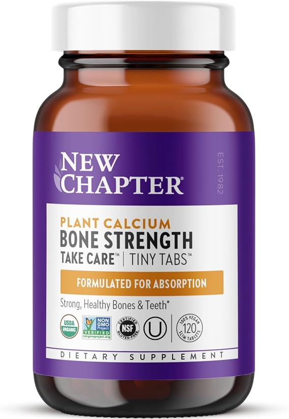 New Chapter Bone Strength Tiny Tabs Organic Calcium, 120 Tiny Tabs