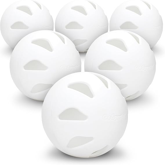 GoSports LotBall AIR Plastic Baseballs - 6 Pack