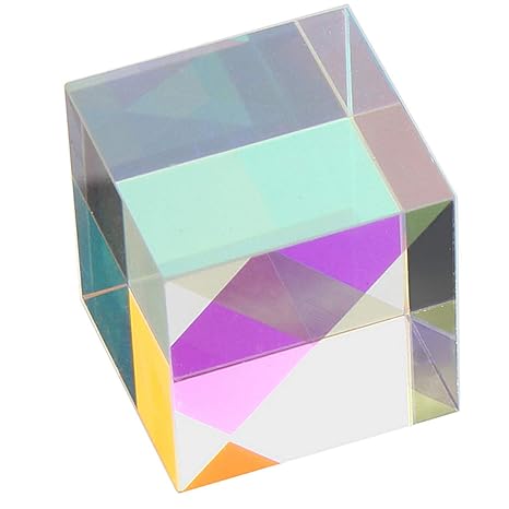 X-Cube RGB Prism Dispersion Prism for Physics and Decoration 1.33inX1.33inX1.33in(3.4x3.4x3.4cm)