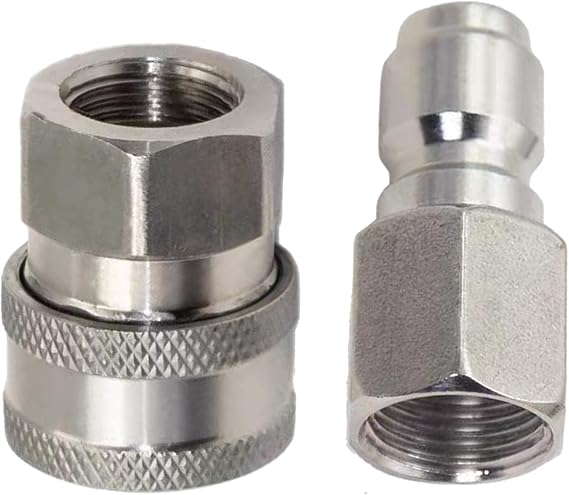 Pressure Washer Adapter Set,Quick Connect Kit,3/8Female Fitting,Pressure Washer Fittings, Adapter Set, Female Fitting 5000-6000 PSI