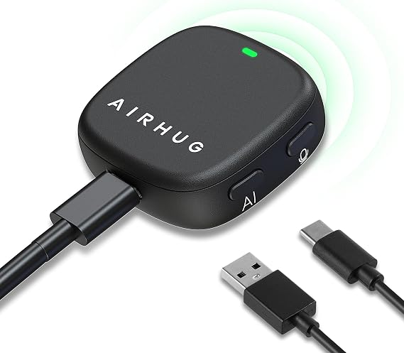 AIRHUG Conference USB Microphone No Speaker, Desktop Computer Mic, Noise Canceling, Mute Button & LED Indicator, Plug & Play for Video Conference, Gaming, Online Class, Compatible with Windows & MacOS