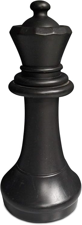 MegaChess Individual Chess Piece - Queen - 15 Inches Tall - Black