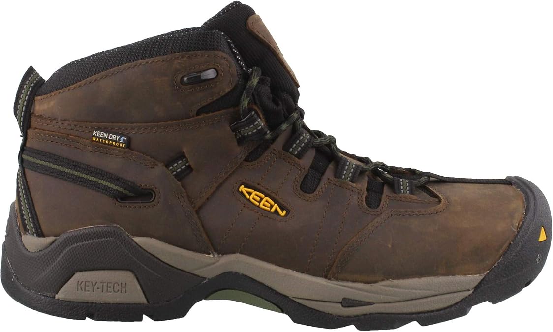 KEEN Utility Men's Detroit Xt Mid Height Steel Toe Waterproof Work Boots