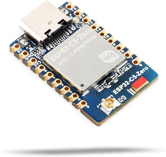 LUCKFOX ESP32-C5-Zero – Mini-Development-Board(without Pre-soldered Header), Dual Band WiFi 6 & BT 5 LE with Zigbee 3.0 Support, Ultra-Compact Mini IoT Development Board for ESP32-S3/C3