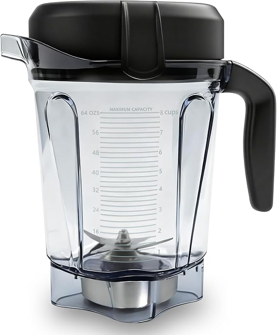 Vitamix 64oz Low Profile Replacement Pitcher - Fits 750, 5200, 5000, 6300, 7500, A3500, E310 Classic / Xperia / Commercial Models