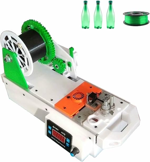 3D Printer Extruder Filament Maker Machine, Desktop Filament Maker Machine, Digital Temperature Control, Recycled PET Bottle Recycler for Families