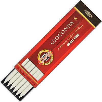 KOH-I-NOOR Drawing Chalks for 5.6mm Diameter 120mm Mechanical Pencil - White
