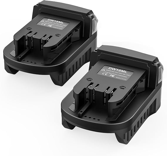 aikeec 20V Battery Adapter for DeWalt Batteries to Milwaukee 18V Tools 2PK