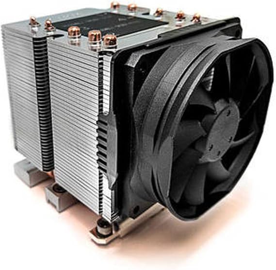 Dynatron B14 Intel Xeon Platinum/Gold Family Processor, (Products Formerly Skylake), Socket FCLGA3647, Square ILM, Aluminum Heatsink with Heatpipe Embedded, 8025 Axial PWM Fan