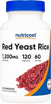 Nutricost Red Yeast Rice 1200mg, 120 Capsules - 60 Serv, Veggie Caps, Non-GMO, Gluten Free
