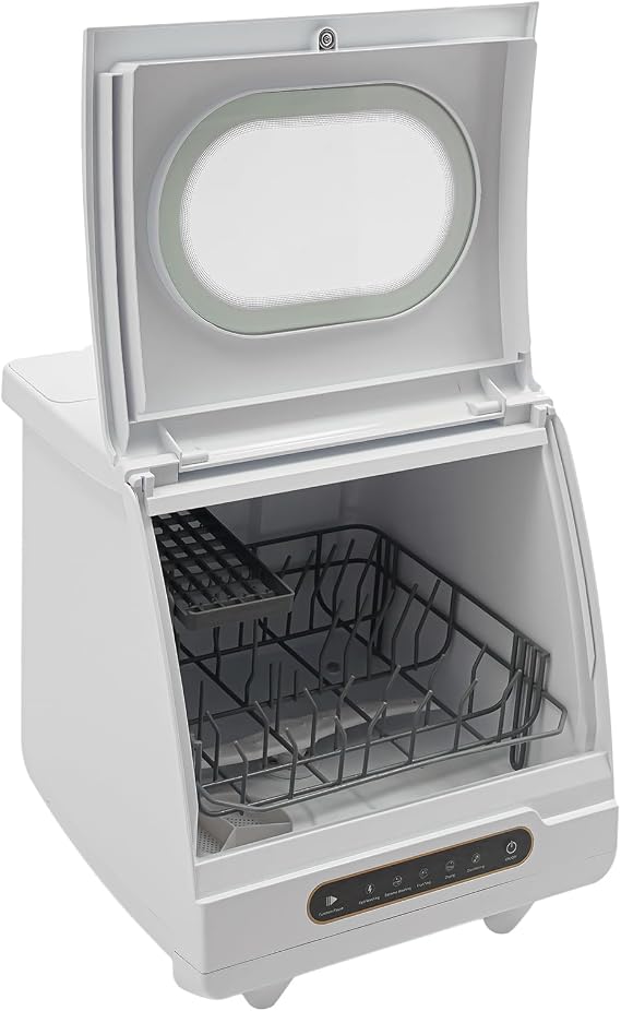 Countertop Dishwasher, 800W 110V Mini Dishwasher Low Noise Portable Dish Washer With 5intelligent Washing Functions For Washing Dishes After A Meal At Your Home