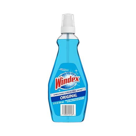 Windex Glass Cleaner, 12 oz., Blue, PK12