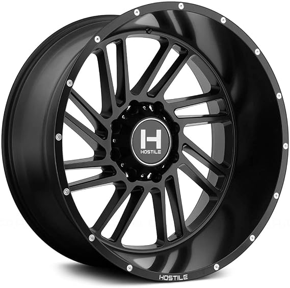 Hostile Stryker satin black Wheel with Painted Finish (22 x 12. inches /6 x 135 mm,44 mm Offset)